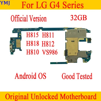 32 g Original odklenjena za LG G4 H815 Matično ploščo s Čipi,Skupaj Logiko tabel za LG G4 H811 H810 H812 VS98 Motherboard
