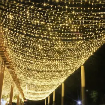 Božični Luči na Prostem LED Zavese Ledenica Garland Pravljice Luči Droop 0,6 m Novo Leto, Poročni Garland Ulica Božični Okraski