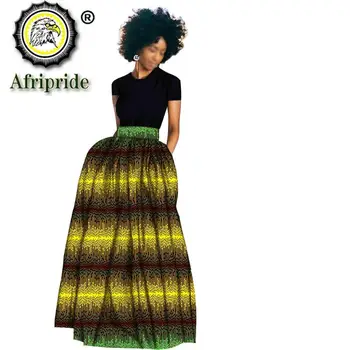 2019 afriške maxi skrits za ženske a-line tiskanja skrit priložnostne ankara tkanine dashiki oblačila vosek batik bombaž AFRIPRIDES1927005