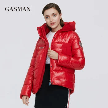 GASMAN 2020 Rumena moda toplo windproof ženska zimska jakna ženske debel plašč navzdol parka Ženski napihovalka mozaik suknjič 005
