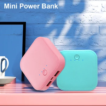 10000mAh Zunanje Baterije Mini Power Bank Dvojni USB IZHOD Powerbank Za iPhone Huawei Samsung Android Mobilni Telefon Poverbank