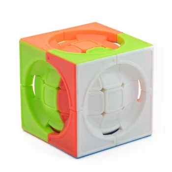 Čarobno Žogo 3x3x3 57mm Speed Magic Cube Twist Puzzle Igrača Možganov Teaser 3D IQ Igro 3x3 Stickerless ABS Nemoteno Multi-Color Otroci Darilo