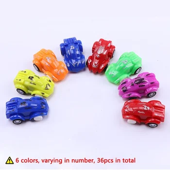 36PCS Potegnite Nazaj, Avto avtomobilčki Stranka Korist Mini Set za Fante, Otroci Otrok Rojstni dan Igra Plastičnih Vozilo Za Otroke