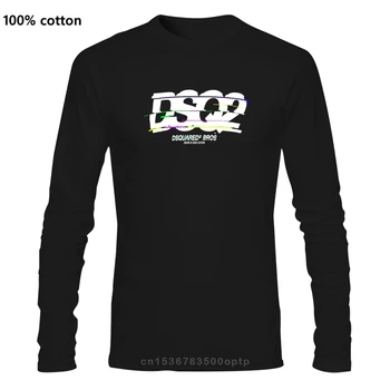 Disquared2 DSQ2 Natisnjeni Logotip Posadke Vratu Tshirt slim fit Vseh Velikosti NWT Moški Ženske Unisex Modna tshirt Brezplačna Dostava Hoodie