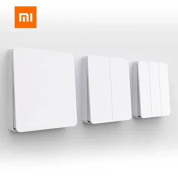Original Xiaomi Mijia Smart Stikalo Za Stensko Stikalo Eno Dvojno Odpiranje Dual Control 2 Načini Nad Inteligentni Lučka Luč Stikala