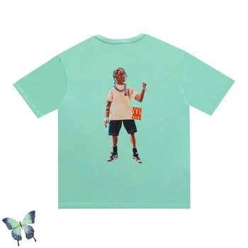 Travis Scott Cactus Jack 3D Tisk T-shirt Moški Ženske Klasičen Modni T Shirt Kaktus Mestne Ulične Hip-hop Stilu T-shirt