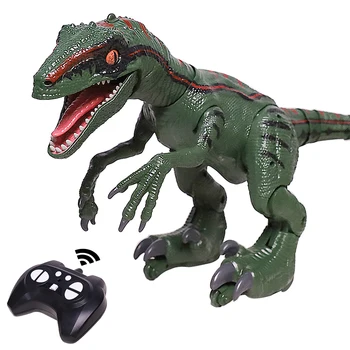 Daljinski upravljalnik Hoja Dinozaver Inteligentni Raptor RC Živali Jurassic Dinozaver Igrače, Električni Živali, Igrače Za Otroke Darilo