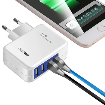 Več 4 Polnilnik USB EU za Hitro Hitro Polni Vtič za iPhone 11 pro max za Samsung S9 plus Potovanja Napajanje Baterija Polnilnik