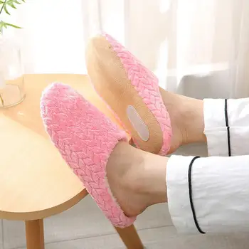 Ženske Hišne Copate Slip-On Anti-Skid Cvet Zaprtih Priložnostne Čevlji, Copati Ženske Japonski slog zaprtih bombaž copate