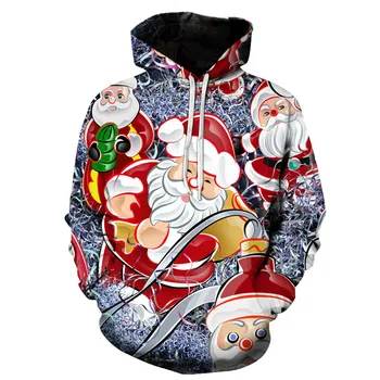 2020 novo Božično darilo temo moške 3D tiskanih hoodie moda snežaka hooded majica kapičastih pulover fant obleke
