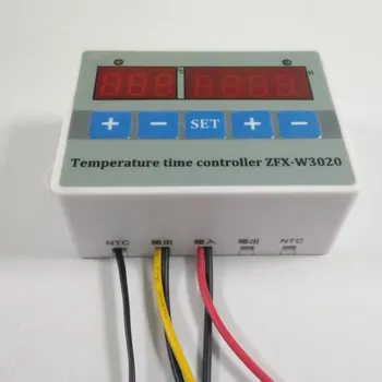 ZFX-W3020 Digitalni LCD Zaslon Digitalna Inteligentni Temperatura Čas Krmilnik Termostat in Časovnik Stikalo Modul