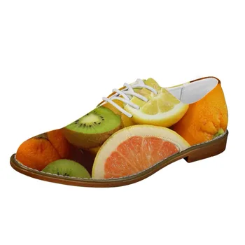 Noisydesigns Moških Oxfords čevlji Trte, Kivi, Pomaranče, Jagode Sadežev Tiskanja Moški Priložnostne Usnje za čevlje Fantje Ravno Poslovno Obleko Čevlje