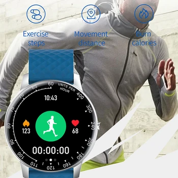 Ockered Pametno Gledati Moške DIY Watchface Poln na Dotik Fitnes Tracker Srčni utrip, Krvni Tlak Pametna Ura Ženske Smartwatch za mi