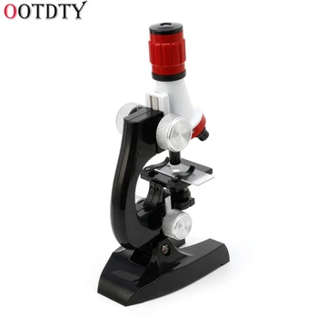 OOTDTY Design Mikroskopom 100X 400X 1200X Osvetljeni Oko Biološki Mikroskop za Otroke, Izobraževanje, Igrače, Orodje Nova