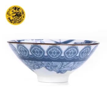 Modra in bela porcelana Keramični tea cup teacup 110ml Kung fu čaj nastavite porcelana Japonski Slog Ročno poslikane Majhnih skledo čaj