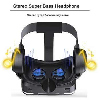 VR SHINECON Virtualne Realnosti 3D Očala čelada Video Očala, Slušalke za Android, iOS, Windows Pametni Telefoni 4.7-6.0 cm