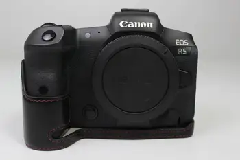 Retro Pu Usnje Fotoaparat Torba Telo Primeru Za Canon EOS NS R5 R6 M200 M100 M50 M6 M10 G5X 6D Mark II 6D2 G5XM2 Digitalni Fotoaparati