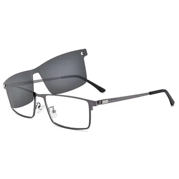 BCLEAR Optični Spektakel Okvir Moški S Posnetka Na Polarizirana sončna Očala Magnetni Očala Za Moške Recept Očala Polni Platišča