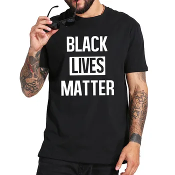 Črna Živi Zadevi T Shirt Aktualne Novice Slogan T-Shirt Bombaž Premium Camiseta Osnovne Tee Vrhovi