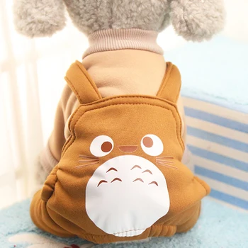 Miflame Totoro Pes Hoodies Risanka Schnauzer Spitz Oblačila Mozaik Psa Oblačila Za Majhne Pse Majica Dlako, Psi Kostum