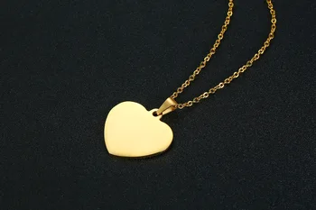 TN1 Choker Ogrlica iz Nerjavečega Jekla Rose Gold Barvi Poslastica Srce Obesek Ogrlice Za Ženske Poročni Nakit