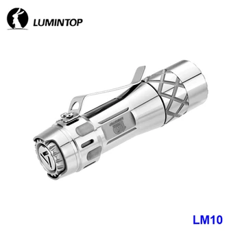Lumintop LM10 10. Obletnici Titanove Zlitine EOS Svetilka 2800 Lumnov 18650 Cree Nichia Luminus LED Kampiranje Baklo Luči