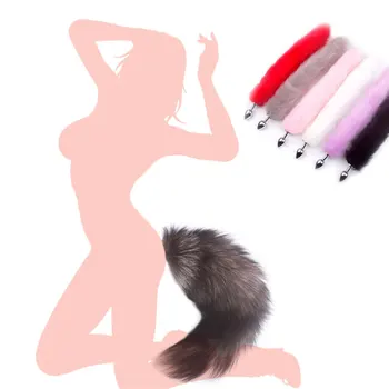Seks Izdelkov Vibrator Sex Igrače Za Ženske Fox Rep Analni Čep Igre Za Odrasle Erotični Pripomočki Analni Butt Plug Klitoris Stimulator
