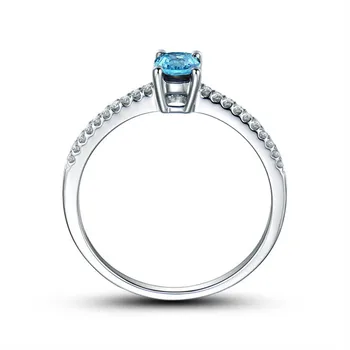 Jellystory elegantno čar obroči z ovalne oblike naravnih topaz gemstone 925 sterling srebrni nakit prstani za žensko poročno darilo