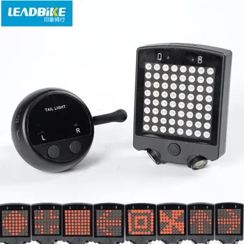Leadbike Laser Izposoja Zadnje Luči 64 LED USB Polnilne Rep Svetlobe Z Brezžično, dalinjsko Kolo smerokaze Varnost opozorilna Lučka