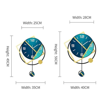 Okrogle Linije Tiho Swing Velike Stenske Ure Sodoben Design, Dnevni Sobi Doma Dekoracijo Sten Dekor Za Prostor 2020 Dekorativni Watch