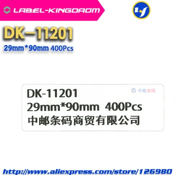 60 Zvitkih Združljiv DK-11201 Oznako 29 mm*90 mm Združljiv za Brother Tiskalnik za Nalepke Vsi Prihajajo S Plastično Držalo 400Pcs/Roll