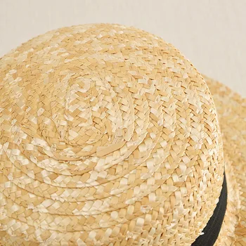 Moda starši-otrok, sonce klobuk Srčkan otrok, sonce klobuki lok ročno izdelani ženske slame skp plaži big robna klobuk priložnostne dekleta poletje skp
