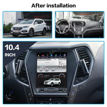 128 Tesla Zaslon Carplay Za Hyundai Santa Fe ix45 2013 2016 2017 2018 Android Player Samodejno Audio Stereo Radio Snemalnik