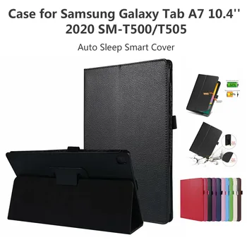 Flip PU Usnjena torbica Za Samsung Galaxy Tab A7 10.4 palčni 2020 Pokrovček Za Samsung Galaxy Tab A7 SM-T500 SM-T505 T507 Tablični Primeru