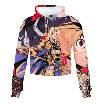 Ženske z Dolgimi Rokavi pulover s kapuco Sword Art Online Alicization Risank Anime Hoodies Majica Ženske 3D SAO Svetu Vrhovi Oblačila