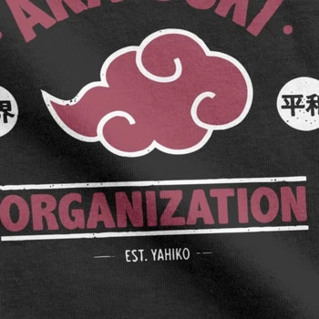 Org Zori Tshirt za Moške Čistega Bombaža Letnik Tee Srajce Naruto Akatsuki Pein Japonske Anime Ulične Tees Oblačila