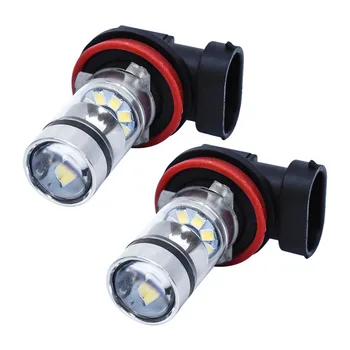 2PCS H11 H8 Visoka Kakovost, Super LED Bele Luči za Meglo Zamenjava Žarnice Z Auto Napak Canbus LED Dekoder Obremenitve Upor