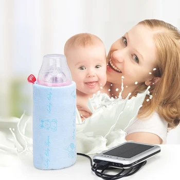 Potovalni Voziček USB Mleka, Vode Toplejše Izolirani Torbi Baby Nego Steklenico Grelec toplotna ohranjanje učinek baby steklenice toplejše