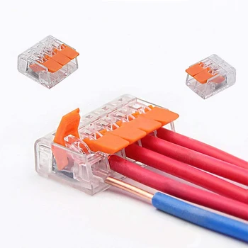 30/35/40/45/50pcs univerzalni kabel žico priključek 222 vnesite hitro gospodinjski kompaktni žično povezavo s storitvijo pritisni in v terminal blok PCT-212