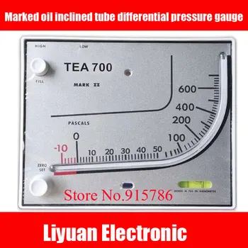 TEA700 Označena olje nagnjena cev diferenčni merilnik tlaka / kvadratni merilniki tlaka / mikro tlak tabela