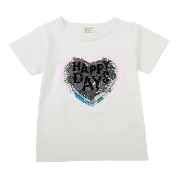 Obraz spremeni barvo, magic color mini T-shirt bleščica T-shirt dekleta T-shirt darilo za rojstni dan