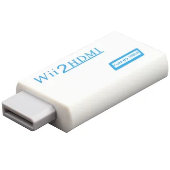 100 kozarcev veliko Podporo 1080P 720P Original Za Wii, da za HDMI Adapter Pretvornik 3.5 mm Audio Za HDTV za Wii2HDMI
