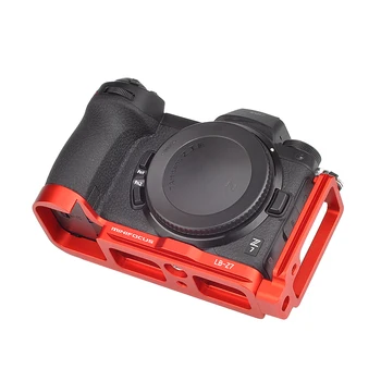 Rdeča Barva L Nosilec za Hitro Sprostitev Ploščo za Nikon Z7 Nikon Z6 Kamere Navpično Ploščo Ročaja RRS Arca švicarski Združljiv