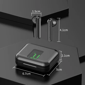 L12 HD TWS Bluetooth 5.0 Brezžični IPX7 Nepremočljiva in-ear Slušalke Smart Touch Slušalke Бесконечные наушники
