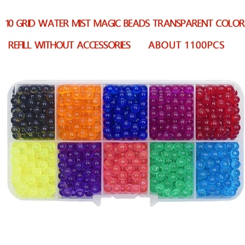 10 Barvo 1100pcs Kristalno bean DIY Magic Biseri 3D Puzzle Izobraževalne Kit juguetes Žogo Igra Igrače za Otroke