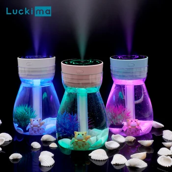 Ultrazvočni Vlažilniki Zraka Krajine Aroma eteričnega Olja Difuzor z 7 Barv LED Nočna Lučka Mini USB Megle Maker, Office Home