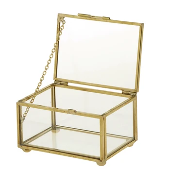 Geometrijske Stekla Stil Nakit Polje Tabele Posoda Za Prikazovanje Nakit Keepsakes Doma Okras Rastlin Posodo Ewelry Sto