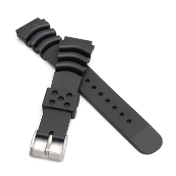 18 20 22 24 Mm Potapljač Gume Watch Band Črnega Silikona Šport Pašček za Zapestje Zapestnica Pomlad Palice Komplet orodij za Seiko za Casio Watch