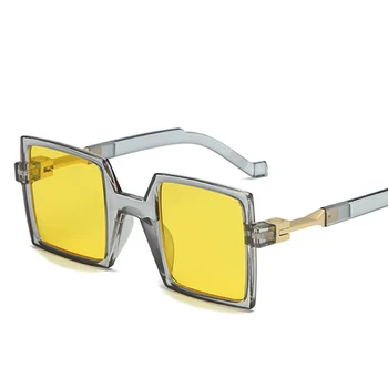 2021 Nov Kvadratni sončna Očala Ženske Luksuzne blagovne Znamke Oblikovalec Barvite sončne Očala Letnik Velik Okvir Očal Moški UV400 Oculos De Sol
