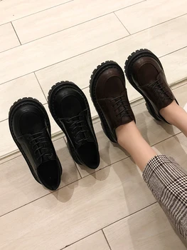 2020 novih Japonskih žensk majhne čevlji modni Britanski retro slogu študent sam čevlji divje debel-soled ženske čevlje